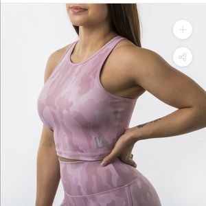 Buffbunny Aurora Crop Pink Camo Top